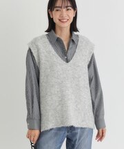 HONEYSUCKLE ROSE(ハニーサックルローズ)【レディース】ブークレニットベスト