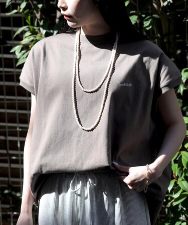 Healthknit(ヘルスニット)【レディース】スピンドルスリーブＴシャツ