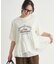 ピグメント加工切替ロゴTシャツ