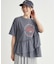 ピグメント加工切替ロゴTシャツ