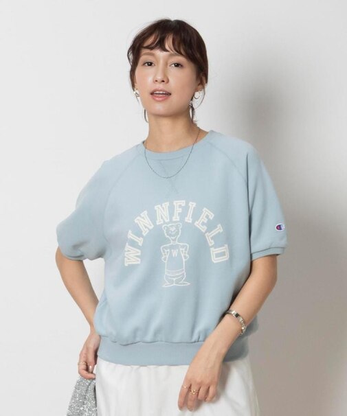 Champion(チャンピオン)【レディース】半袖ロゴスウェット