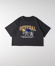 HONEYSUCKLE ROSE(ハニーサックルローズ)ネコプリントショートTシャツ