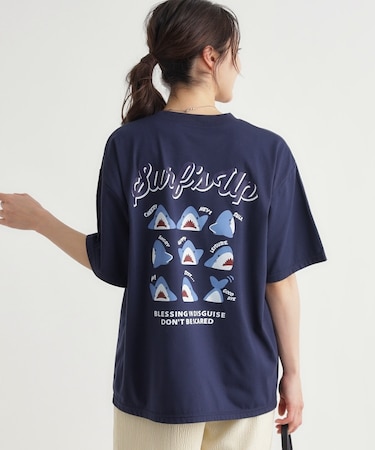HONEYSUCKLE ROSE(ハニーサックルローズ)サメプリントビッグTシャツ