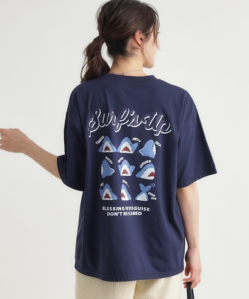 HONEYSUCKLE ROSE(ハニーサックルローズ)サメプリントビッグTシャツ