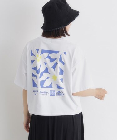 CAMP7(キャンプ7)フラワープリントショートＴシャツ
