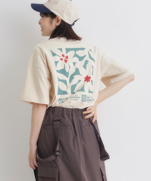 CAMP7(キャンプ7)フラワープリントショートTシャツ