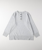 BACK NUMBER(バックナンバー)【レディース】「日本製」ニットワッフルヘンリーセーター