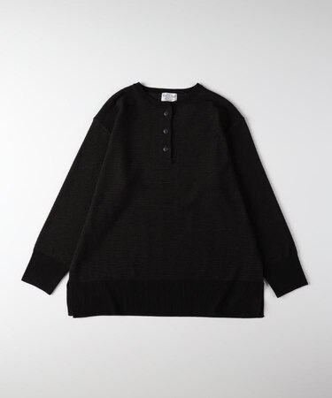 BACK NUMBER(バックナンバー)【レディース】「日本製」ニットワッフルヘンリーセーター