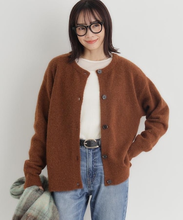 HONEYSUCKLE ROSE(ハニーサックルローズ)【レディース】シャギークルーカーディガン