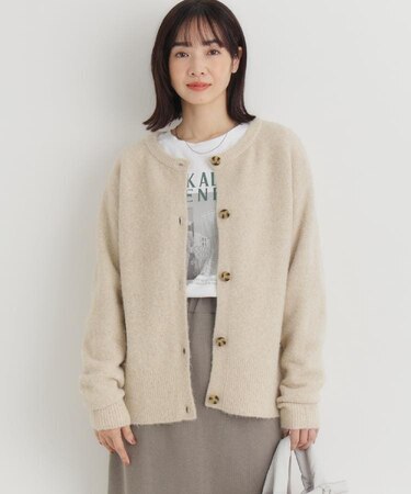 HONEYSUCKLE ROSE(ハニーサックルローズ)【レディース】シャギークルーカーディガン