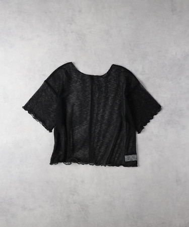 HONEYSUCKLE ROSE(ハニーサックルローズ)【レディース】シアーボーダー半袖Ｔシャツ