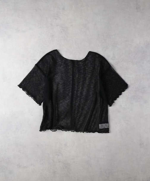 HONEYSUCKLE ROSE(ハニーサックルローズ)【レディース】シアーボーダー半袖Ｔシャツ