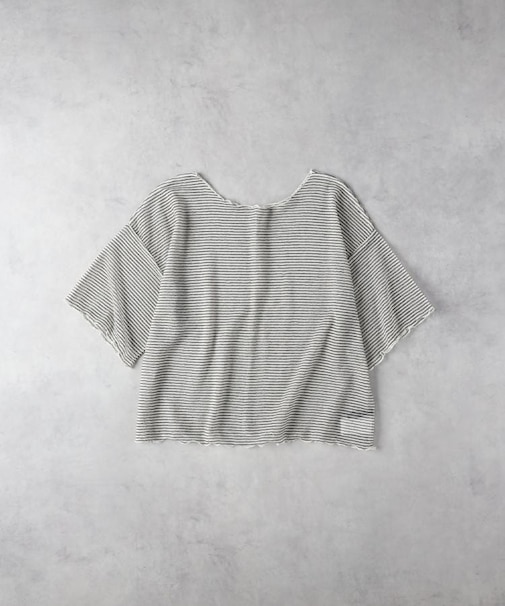 HONEYSUCKLE ROSE(ハニーサックルローズ)【レディース】シアーボーダー半袖Ｔシャツ