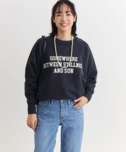 HONEYSUCKLE ROSE(ハニーサックルローズ)【レディース】アシッド加工ロゴスウェットプルオーバー