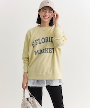 HONEYSUCKLE ROSE(ハニーサックルローズ)【レディース】アシッド加工ロゴスウェットプルオーバー