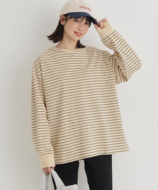 HONEYSUCKLE ROSE(ハニーサックルローズ)【レディース】マルチボーダーロングＴシャツ