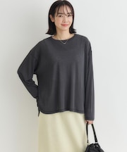 HONEYSUCKLE ROSE(ハニーサックルローズ)シアーラウンドヘム長袖Tシャツ
