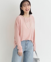 HONEYSUCKLE ROSE(ハニーサックルローズ)シアーラウンドヘム長袖Tシャツ