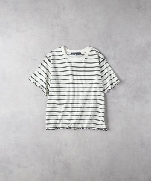 HONEYSUCKLE ROSE(ハニーサックルローズ)【レディース】マルチボーダー半袖Tシャツ