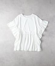 HONEYSUCKLE ROSE(ハニーサックルローズ)【レディース】「接触冷感」フリルTシャツ/プレーティング天竺