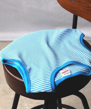 Healthknit(ヘルスニット)【レディース】ボーダーワッフルスリーブ