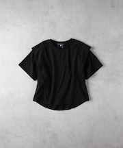 HONEYSUCKLE ROSE(ハニーサックルローズ)【レディース】「接触冷感」ラッフルショルダーTシャツ/とろみ天竺