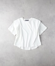 HONEYSUCKLE ROSE(ハニーサックルローズ)【レディース】「接触冷感」ラッフルショルダーTシャツ/とろみ天竺