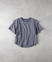 HONEYSUCKLE ROSE(ハニーサックルローズ)【レディース】「接触冷感」ラッフルショルダーTシャツ/とろみ天竺
