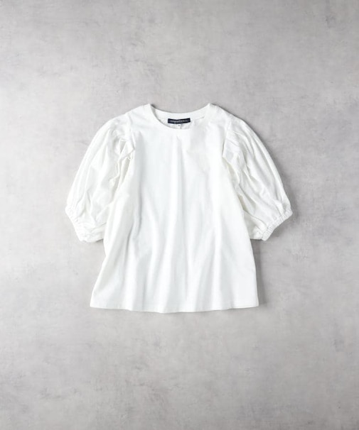 HONEYSUCKLE ROSE(ハニーサックルローズ)【レディース】「接触冷感」袖ボリュームTシャツ/とろみ天竺