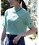 Healthknit(ヘルスニット)【レディース】ボーダーワッフルＴシャツ