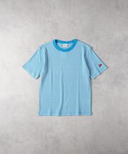Healthknit(ヘルスニット)【レディース】ボーダーワッフルＴシャツ