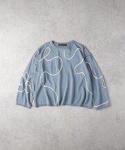 HONEYSUCKLE ROSE(ハニーサックルローズ)【レディース】コード刺繍プルオーバー