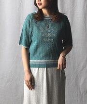 BEVERLY HILLS POLO CLUB(ビバリーヒルズポロクラブ)【レディース】【限定展開】刺繍ニット