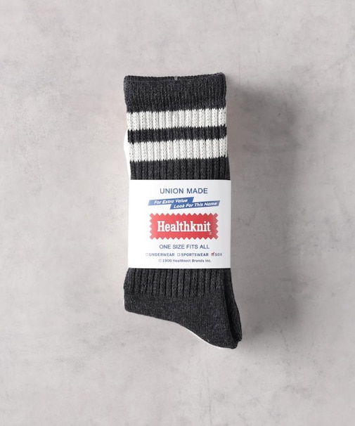 Healthknit(ヘルスニット)【レディース】【2色セット】リブラインソックス