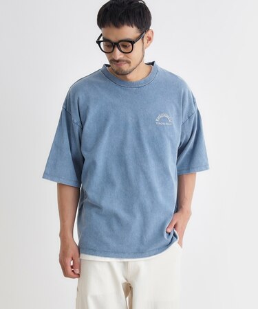 刺繍フェードTシャツ