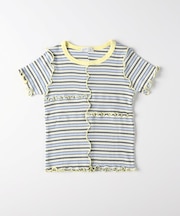 VIVIAN BLUE(ヴィヴィアンブルー)切替テレコTシャツ