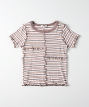 VIVIAN BLUE(ヴィヴィアンブルー)切替テレコTシャツ