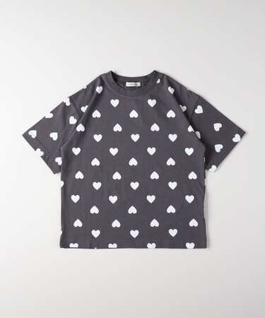 VIVIAN BLUE(ヴィヴィアンブルー)ハート総柄Ｔシャツ