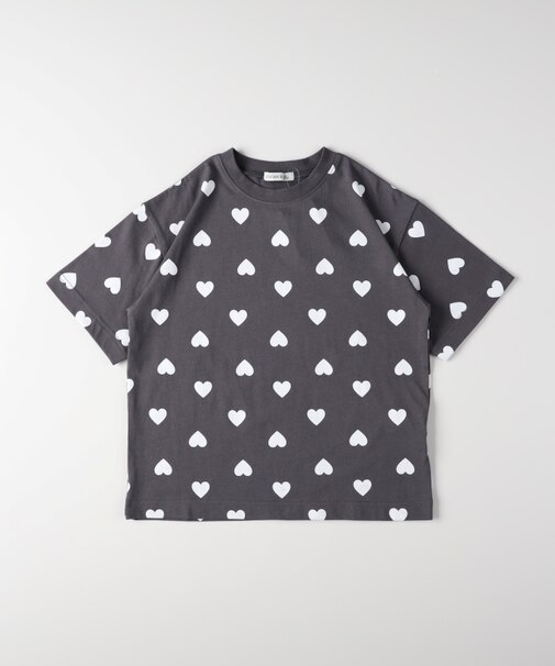 VIVIAN BLUE(ヴィヴィアンブルー)ハート総柄Ｔシャツ
