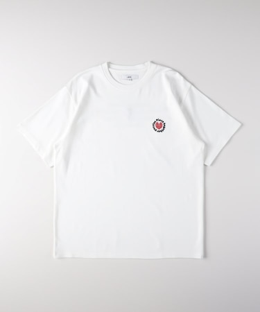 ハートモチーフプリントTシャツ