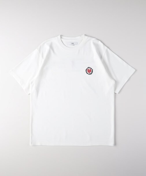 ハートモチーフプリントTシャツ