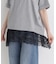 レース切替ノースリーブTシャツ
