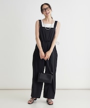 ウエストドロストサロペット