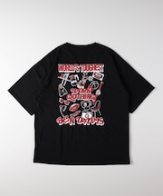 バック発砲プリンTシャツ