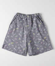 ストレッチ総柄ショートパンツ