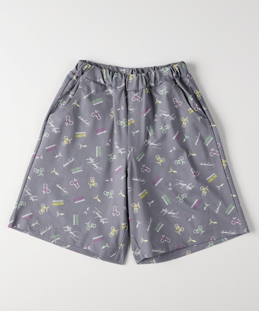 ストレッチ総柄ショートパンツ