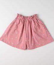 ウエストフリル総柄キュロット