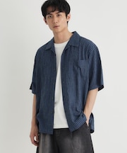 BACK NUMBER(バックナンバー)サッカーチェック半袖シャツ
