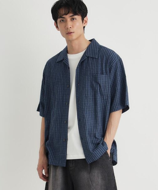 BACK NUMBER(バックナンバー)サッカーチェック半袖シャツ