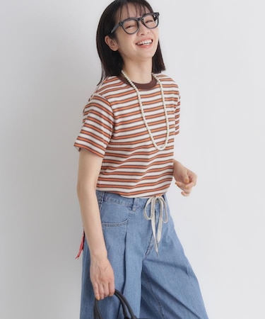 HONEYSUCKLE ROSE(ハニーサックルローズ)マルチボーダータイトTシャツ